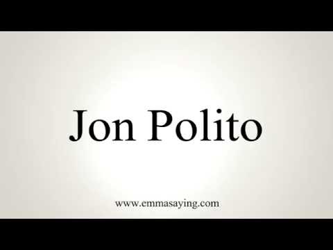 How to Pronounce Jon Polito