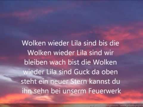 Lila Wolken lyrics On Screen