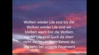 Lila Wolken lyrics On Screen