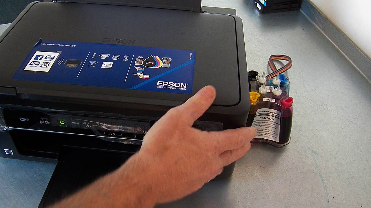 CISS Continuous Ink System for Epson XP-255,XP-257 printers