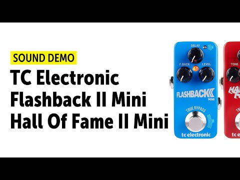 TC Electronic Flashback II Mini & Hall Of Fame II MINI -  Sound Demo (no talking)