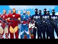 IRON MAN ARMY VS BLACK SPIDER-MAN ARMY