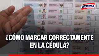 🔴🔵 ¿Cómo se debe marcar correctamente en la cédula de sufragio al votar?