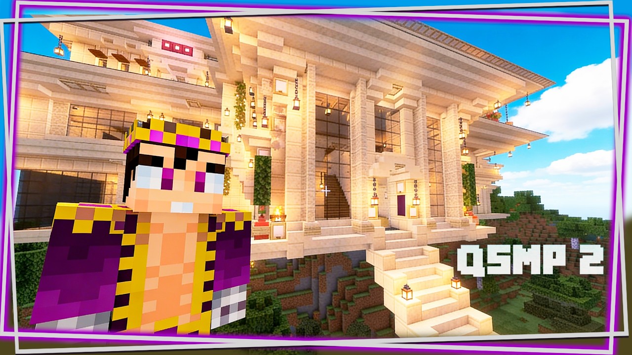 QSMP 2: Decorando EXTERIOR de MANSION