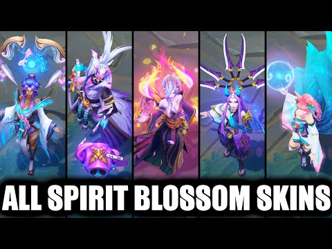 All 35 Spirit Blossom Skins Spotlight 2025 (League of Legends)