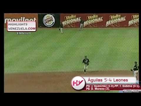Highlights. LVBP Jornada 15/10. Aguilas del Zulia vs Leones del Caracas