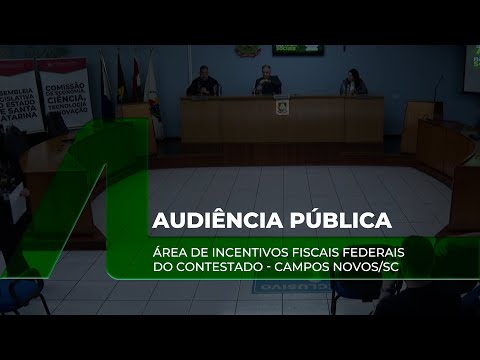 Audiência Pública - Área de Incentivos Fiscais Federais do Contestado - Campos Novos/SC - 23/10/25