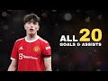 Alejandro Garnacho - All 20 GOALS & ASSISTS in 2021/2022 for Manchester United