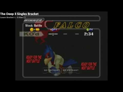 The Deep 3 SSBM -  Top 8 - L (Falco) vs. Alan (Peach)