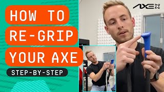 How To Re-Grip Your Axe Bat - Step By Step Instruction - Replace Grip Tape Handle