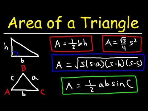Area of a Triangle, Given 3 Sides, Heron's Formula