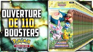 ENORME ouverture de 110 BOOSTERS : JOURS HEUREUX sur Pokemon TCG Pocket