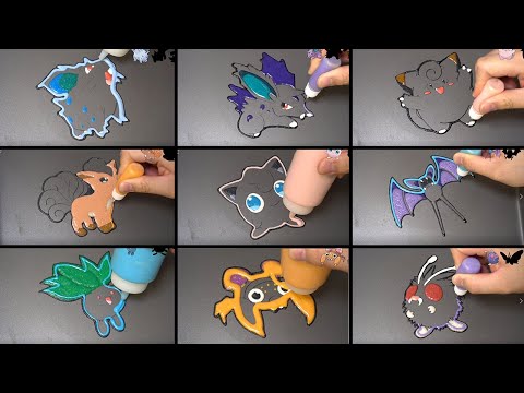 Pokemon 1Gen Pancake art - No.29~No.49