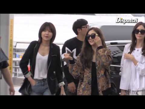 [1080p] 160506 [SNSD] - Incheon Airport to Taiwan [Dispatch & Yes娯樂]