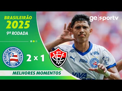 Gols e lances de Bahia x Vitória