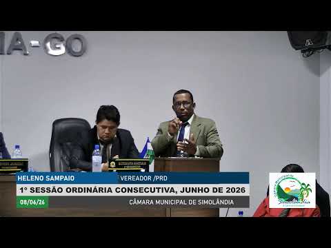 1º SESSÃO ORDINÁRIA CONSECUTIVA, JUNHO DE 2026