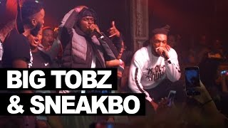 Big Tobz &amp; Sneakbo live and backstage