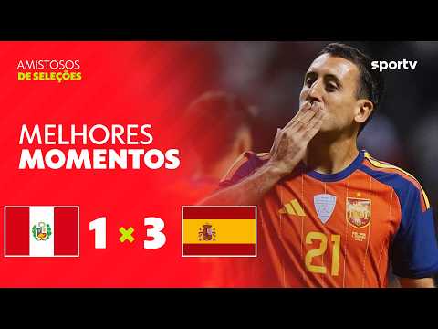 Melhores momentos de Peru x Espanha