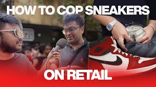 HOW TO COP SNEAKERS ON RETAIL IN INDIA 💵😱💵  Chicago LOST AND FOUND Raffle Drop