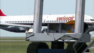preview picture of video 'Swissair A320 Zurich Nunberg FS2004'