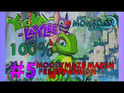 World 3 | Moodymaze Marsh | Part 1: Pre-Expansion | Yooka-Laylee 100% Walkthrough