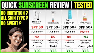 Best Sunscreen & Sunblock SPF 50 for Face 2025 🌞La Roche-Posay, Minimalist, Dot & Key, Neutrogena
