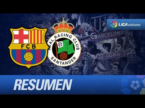 Resumen de FC Barcelona B (1-1) Racing de Santander