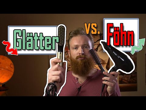Warum Bartglätter nicht praktisch sind. Bartglätter vs. Föhn und Bürste
