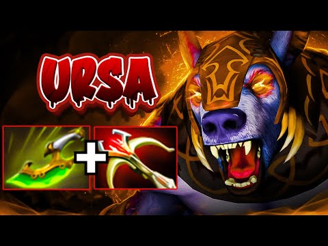 Daedalus + Swift Blink Ursa 30Kills Insane Burst Damage One Shot Overpower Dota 2