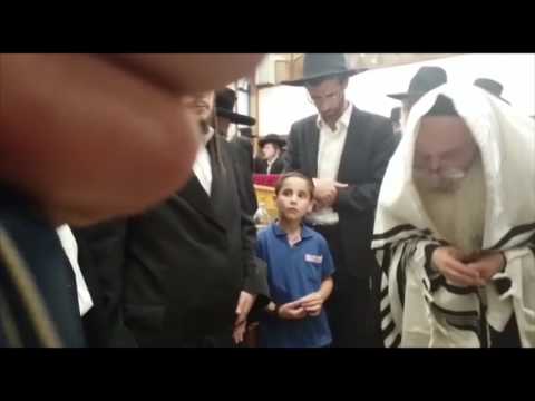 Amshinover Rebbe Recites Kaddish