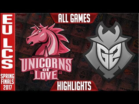 Unicorns of Love vs G2 Highlights All Games - EU LCS Spring Finals 2017 UOL vs G2 All Games