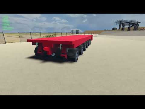 SpaceX Starbase Starship/Booster Transport. SPMT Self Propelled Mobile Transport