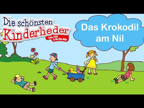 Das Krokodil am Nil | Kinderlied mit Text zum mitsingen
