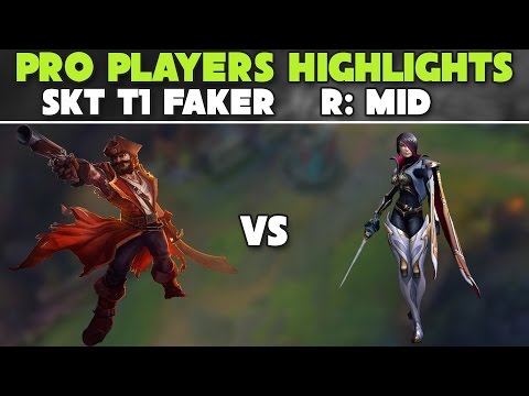 SKT T1 Faker as Gangplank vs Fiora | R: Mid | Highlights