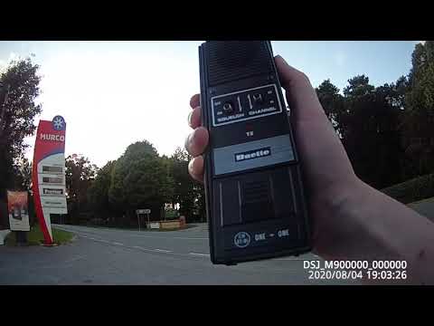 Duette One Plus One (UK) CB 27/81 CB radio handheld 100mW 2ch) - field test Mr Chippie bodyCam side.