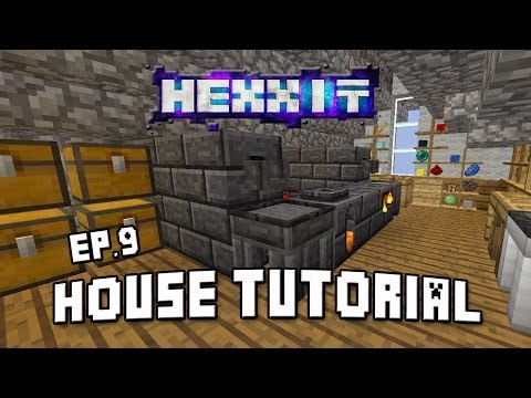 Hexxit Let's play-Ep.21:  How To Build A House  (Tinkers Construct Smeltery Room Tutorial)