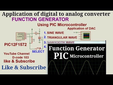 Function Generator using DAC of pic12f1572