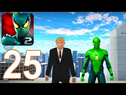 Power Spider Superhero Rope Hero 2 - Gameplay Walkthrough Part 25 - Crime City (iOS,Android)