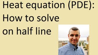 How to solve heat equation on half line