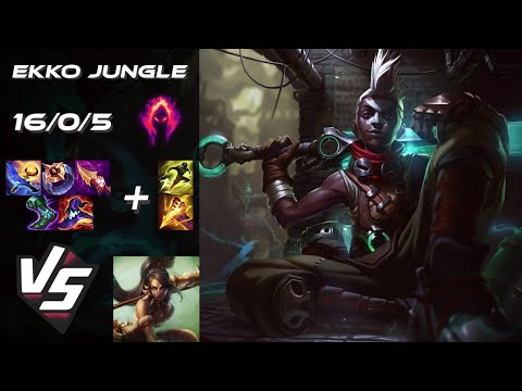 JUNGLE Ekko vs Nidalee - EU Grandmaster Patch 26.1