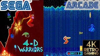 4-D Warriors Arcade ( Sega 1985 ) 4k 60 fps Longplay