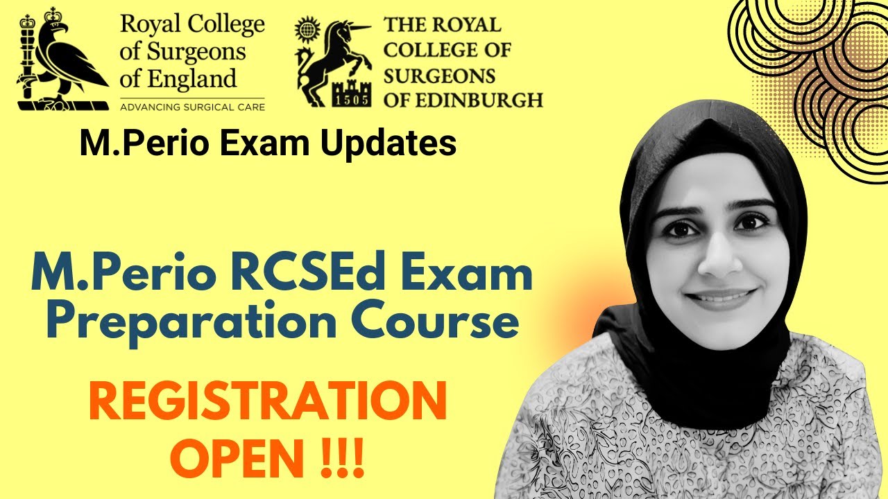 M Perio RCSEd Exam Sep & Nov  | Preparation Course Registration Open