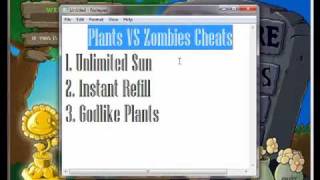 Plants VS Zombies Cheats: Unlimited Sun/Instant Refill/Godlike Plants