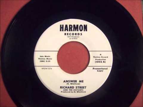 Richard Street & The Distants - Answer Me - Thelma 82335 / Harmon 1002 - 1962