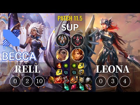DRX Becca Rell vs Leona Sup - KR Patch 11.5