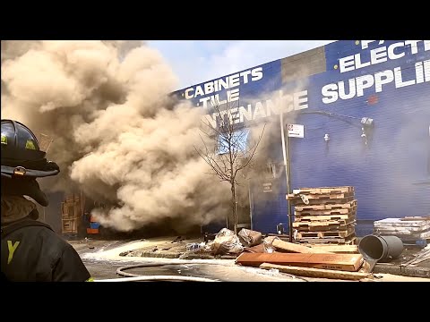FDNY Bronx 3rd Alarm Box 3106 Fire Throughout a Warehouse