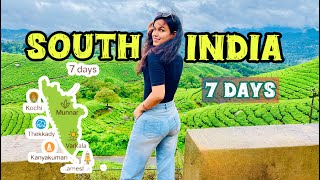 South India Part 1[7 Days Complete Itinerary]!⛰️🏖️🌄#travel #indiatravel #southindiatravel