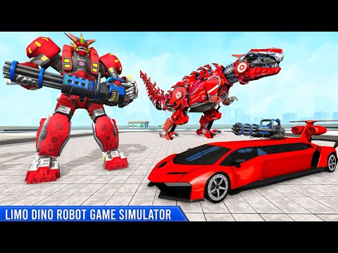 Dino Robot Transform Limo Car Simulator Games | Transform Car & Bike Transform Robot Android Games