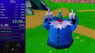 Glover All Bosses Speedrun in 12:58 (RTA)