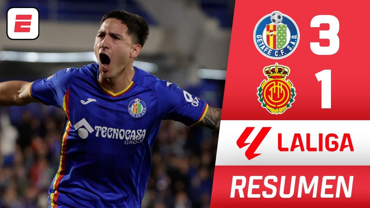 GETAFE TRINFÓ por 3-1 vs MALLORCA que sigue en zona de peligro. Doblete de Satriano | La Liga